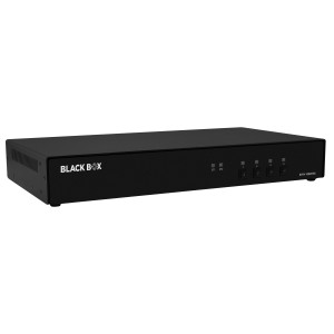 Black Box KVS4-1004HVX Secure KVM Switch, 4-Port, Single-Monitor, FlexPort HDMI/DisplayPort, CAC